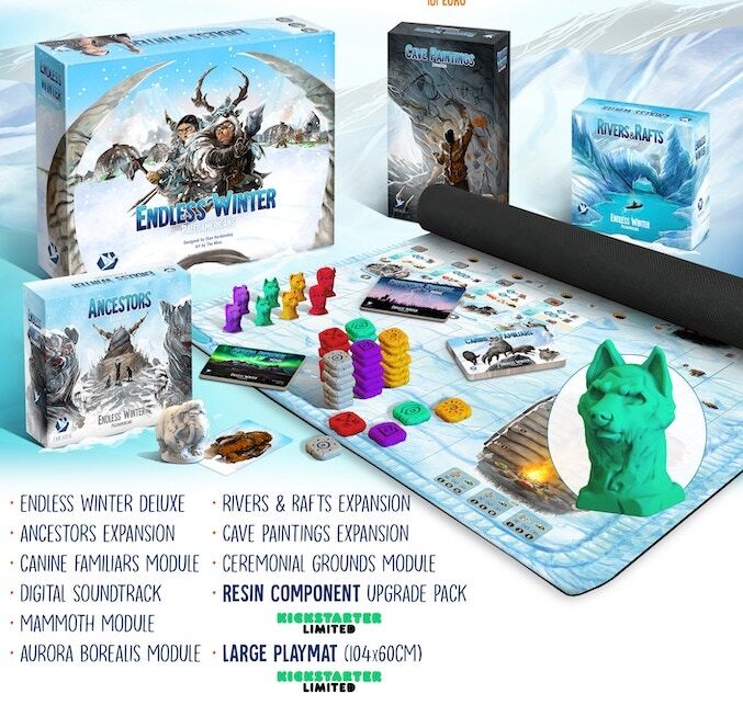 Endless Winter Paleoamericans Deluxe Kickstarter Chieftain Bundle