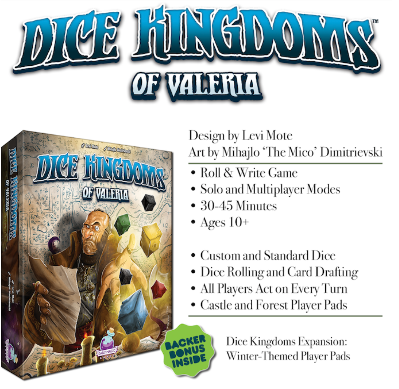 Dice Kingdoms of Valeria: Winter Expansion — Daily Magic Games